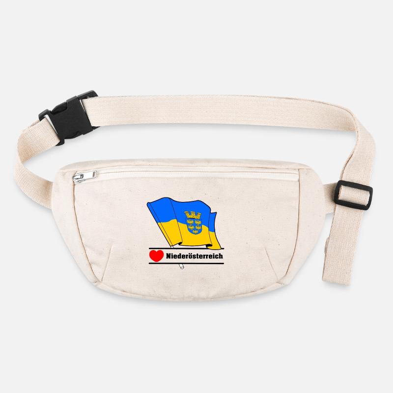 Drapeau de Basse-Autriche avec cœur Sac banane recyclé Stanley/Stella