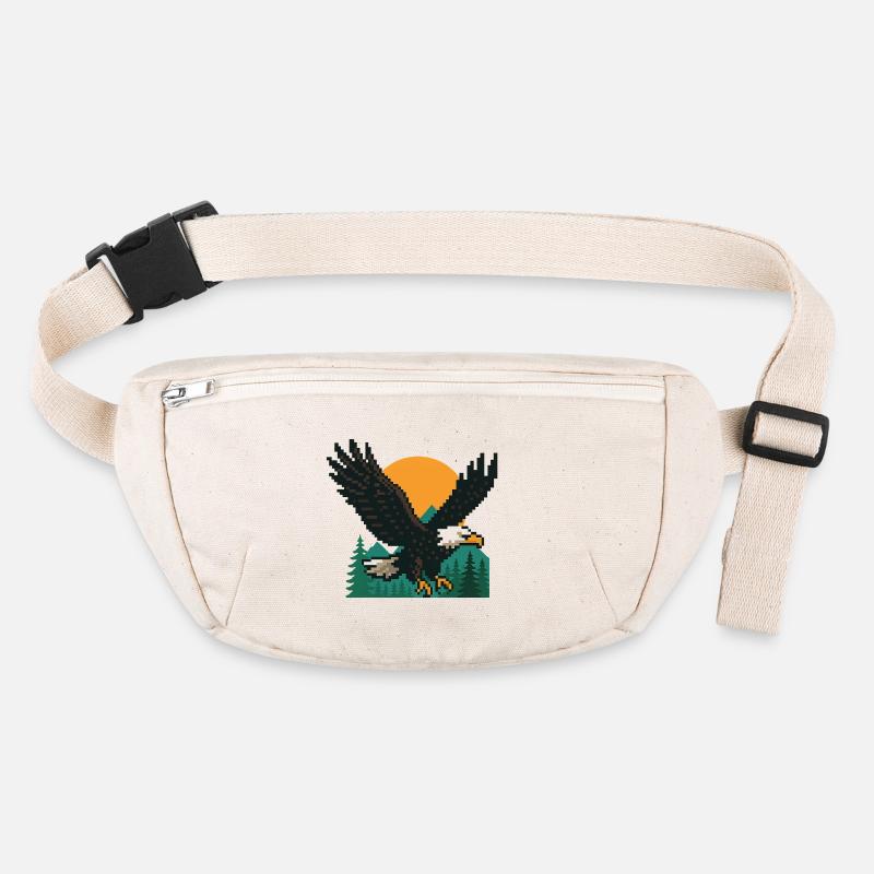 Eagle Pixel – Coucher de soleil dans les montagnes Sac banane recyclé Stanley/Stella