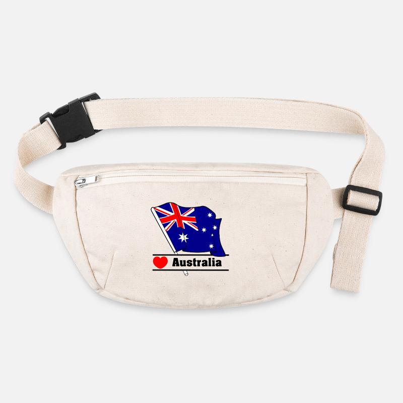Australia Heartbeat Flag Stanley/Stella recycled Hip Bag 