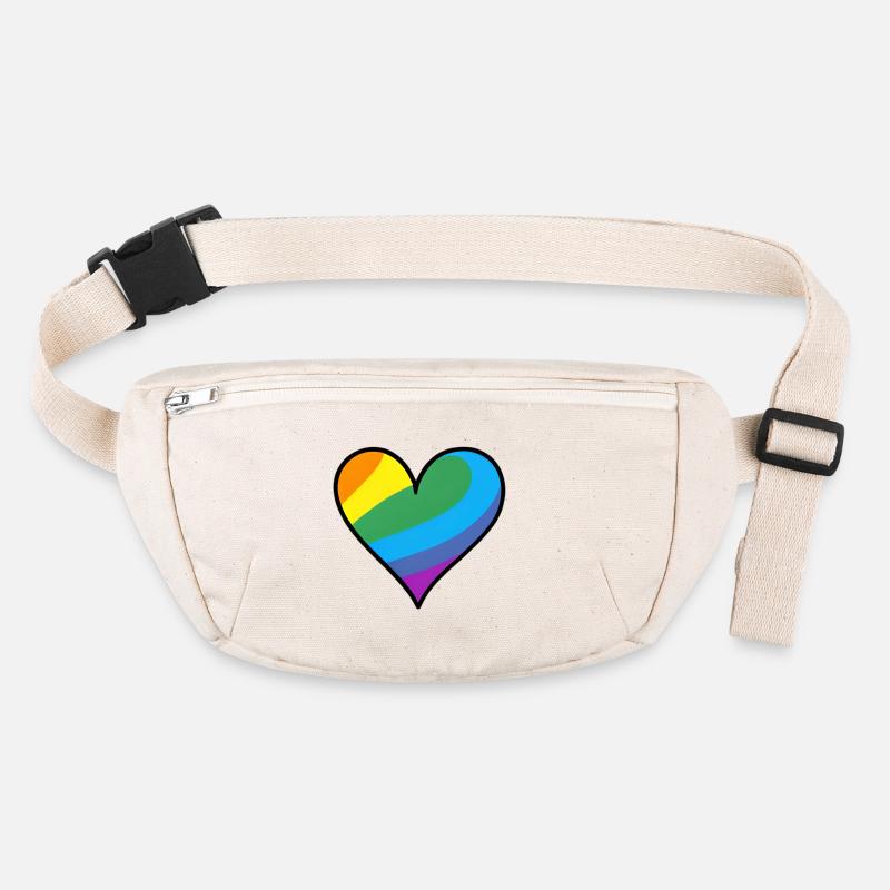 Regenbogenherz Pride Print Stanley/Stella recycelte Gürteltasche