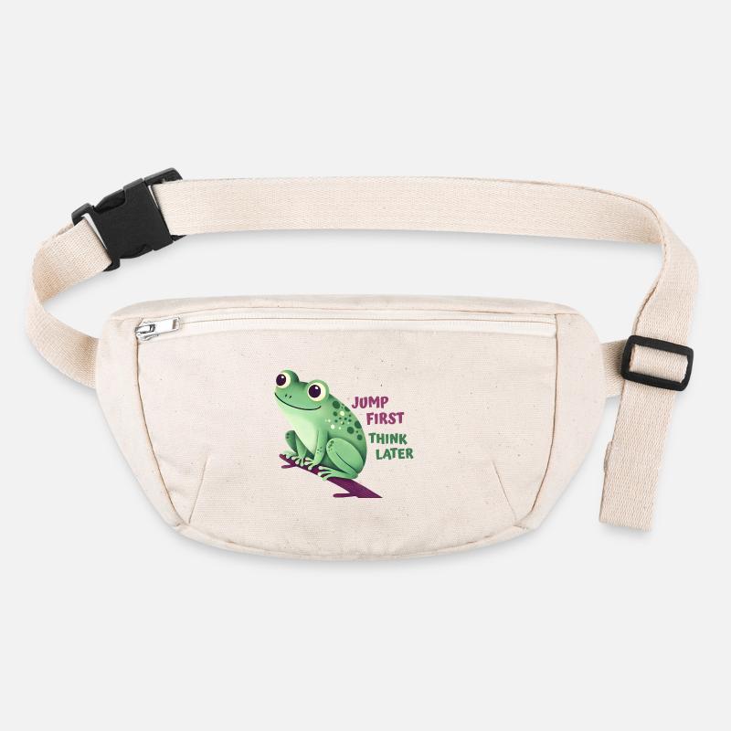 Frosch mit Zitat Stanley/Stella recycelte Gürteltasche
