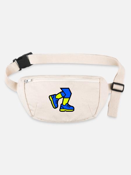 Dynamic Runner Legs Jogging - Stanley/Stella recycled Hip Bag  - natural - Front