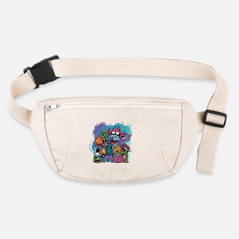 Gift idea fantasy doodle art drawing characters Stanley/Stella recycled Hip Bag 