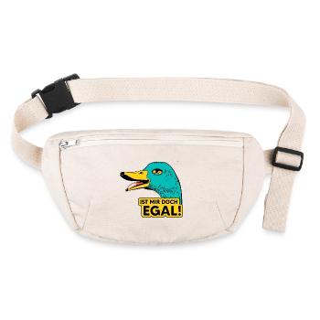 Je m’en fous - Sac banane recyclé Stanley/Stella - blanc naturel - Devant
