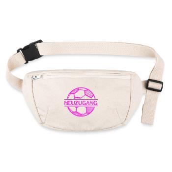 Nouvelle signature - Joueur de football, Garçon, Fille, Bébé - Sac banane recyclé Stanley/Stella - blanc naturel - Devant