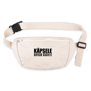 Käpsele Oifach Gscheit - Stanley/Stella recycelte Gürteltasche - Naturweiß - Vorne