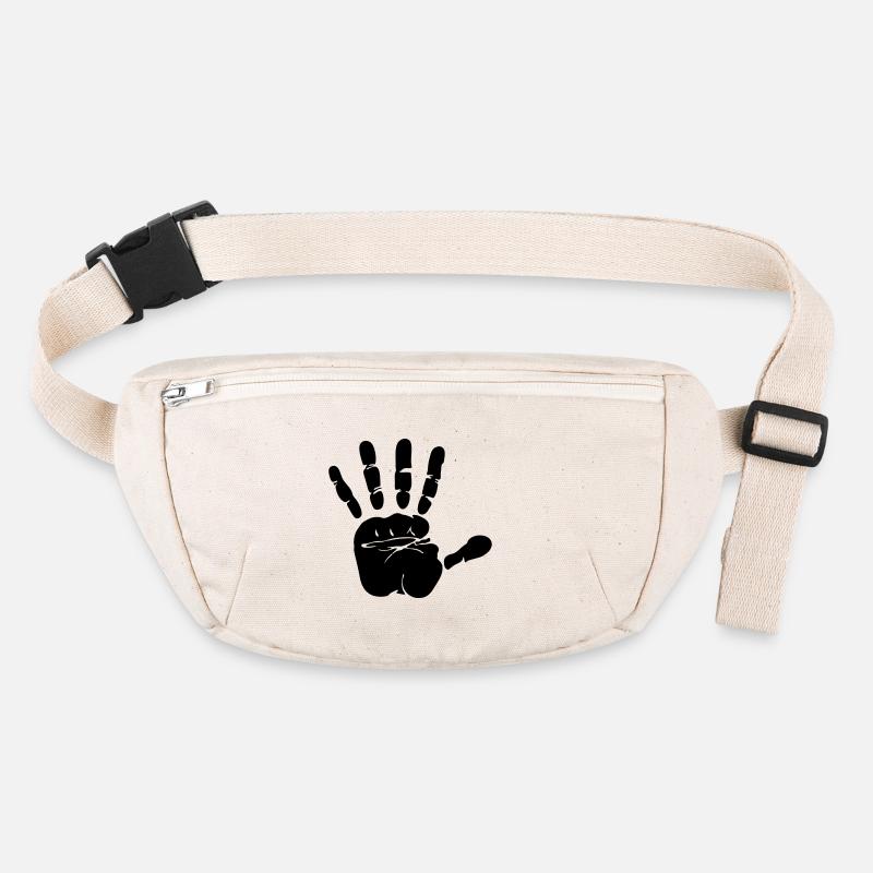 hand print Stanley/Stella recycled Hip Bag 