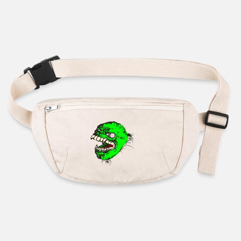 Green monster has sharp teeth Stanley/Stella recycled Hip Bag 