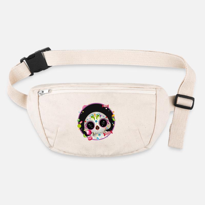 Cute Sugar Skull in candy frame Stanley/Stella recycled Hip Bag 