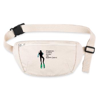 Buddy Check! - Diving Shirt - Stanley/Stella recycelte Gürteltasche - Naturweiß - Vorne