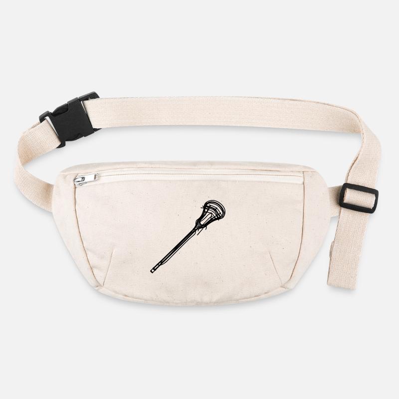 Lacrosse Stick Sketch Stanley/Stella recycled Hip Bag 