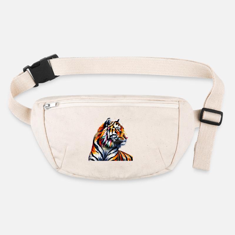 Geometric Tiger Art Print Stanley/Stella recycled Hip Bag 