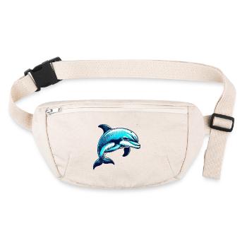 Delfin - Stanley/Stella recycelte Gürteltasche - Naturweiß - Vorne