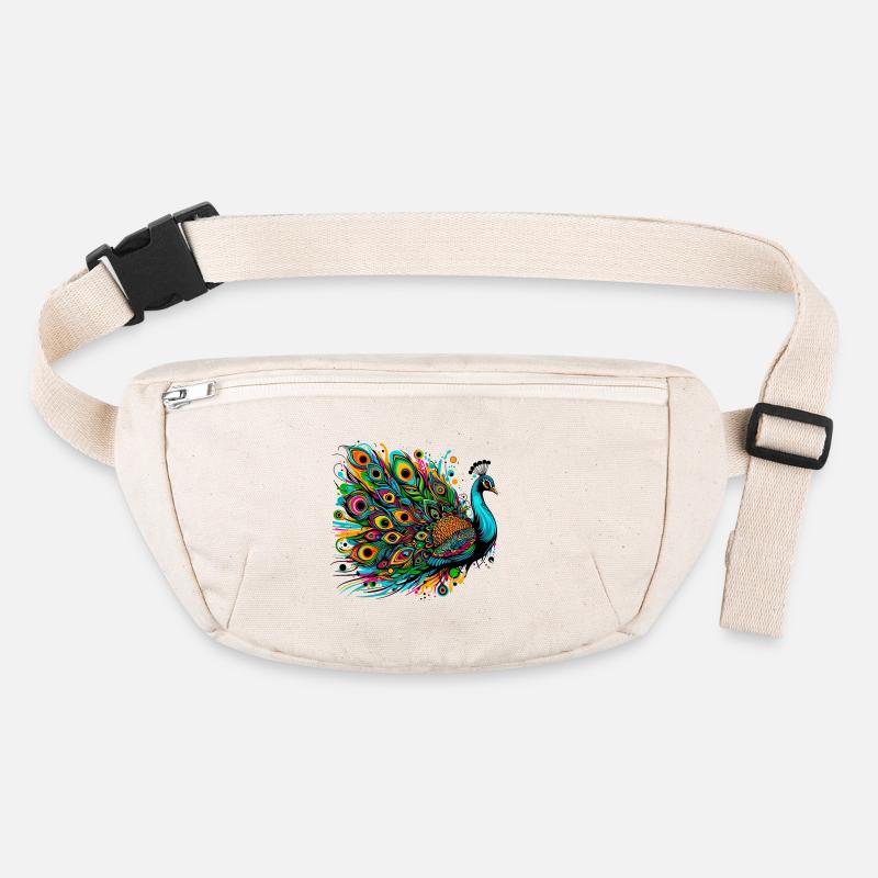Pfau Stanley/Stella recycelte Gürteltasche
