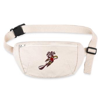 Paradiesvogel Salsa Vogel calypso retro tanzen - Stanley/Stella recycelte Gürteltasche - Naturweiß - Vorne