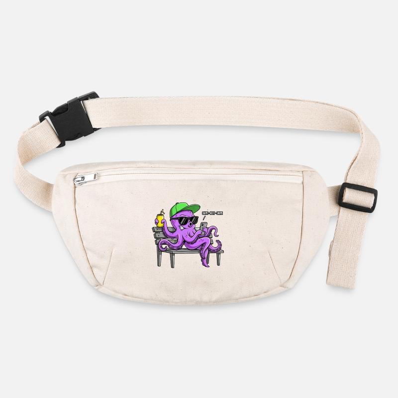 Drôle de pieuvre avec smartphone Sac banane recyclé Stanley/Stella