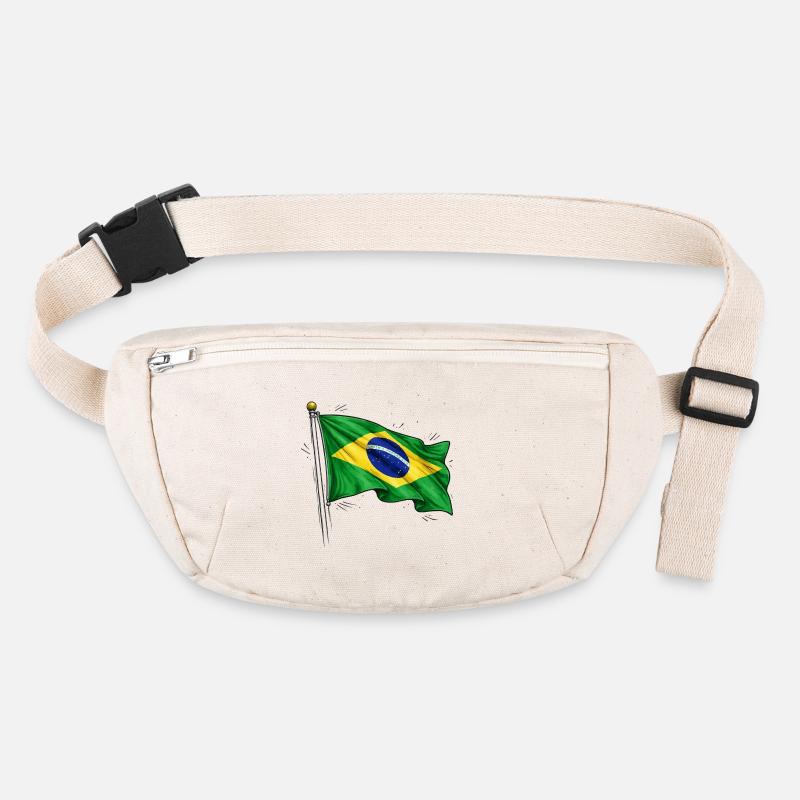 Drapeau du Brésil Sac banane recyclé Stanley/Stella