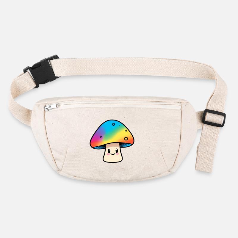 Conception des champignons arc-en-ciel Kawaii Sac banane recyclé Stanley/Stella
