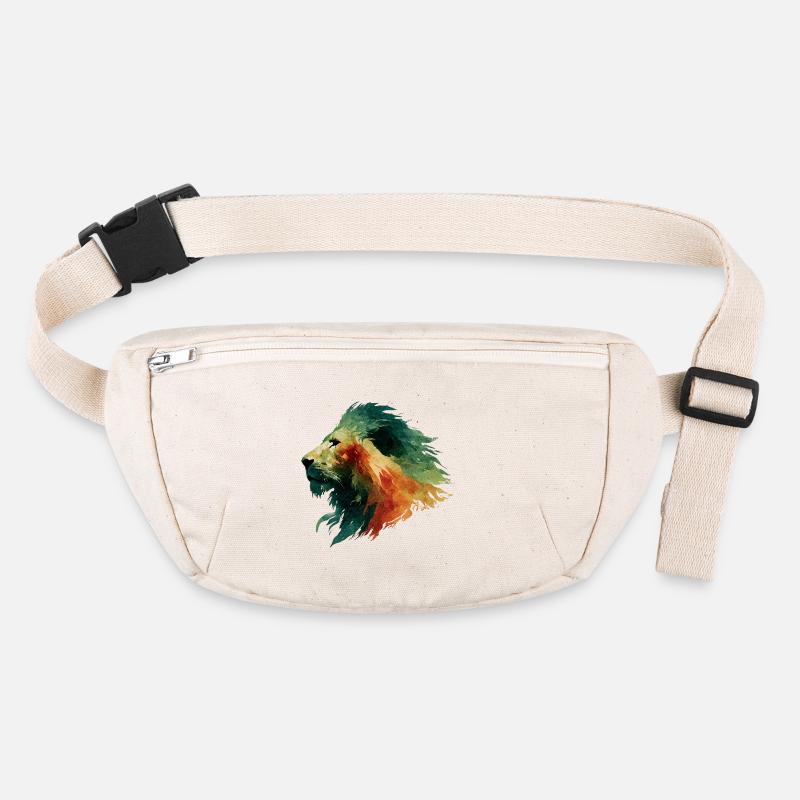 Aquarelle Tête de Lion Sac banane recyclé Stanley/Stella