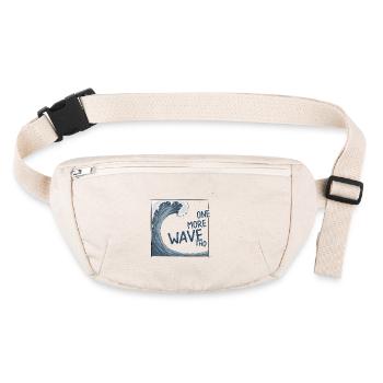 Eine Big Wave noch! Japanische Welle Surfer Vibe - Stanley/Stella recycelte Gürteltasche - Naturweiß - Vorne