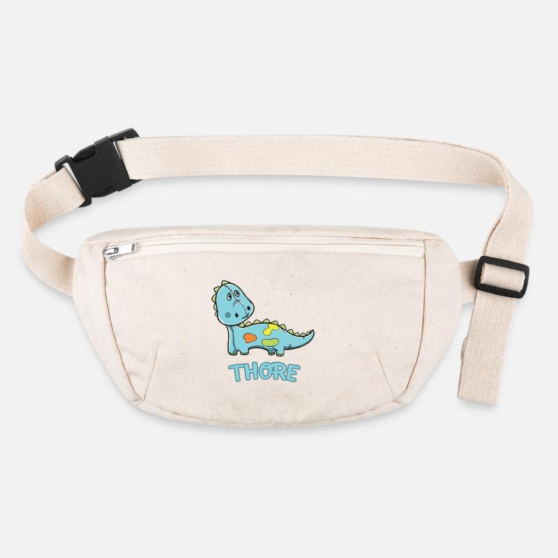 Dinosaurier lustig Kind Thore Geschenk Geburtstag Stanley/Stella recycelte Gürteltasche