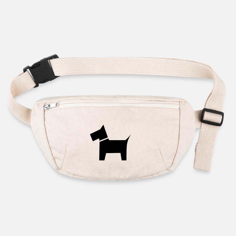 Hund Symbol Geschenk Idee Stanley/Stella recycelte Gürteltasche