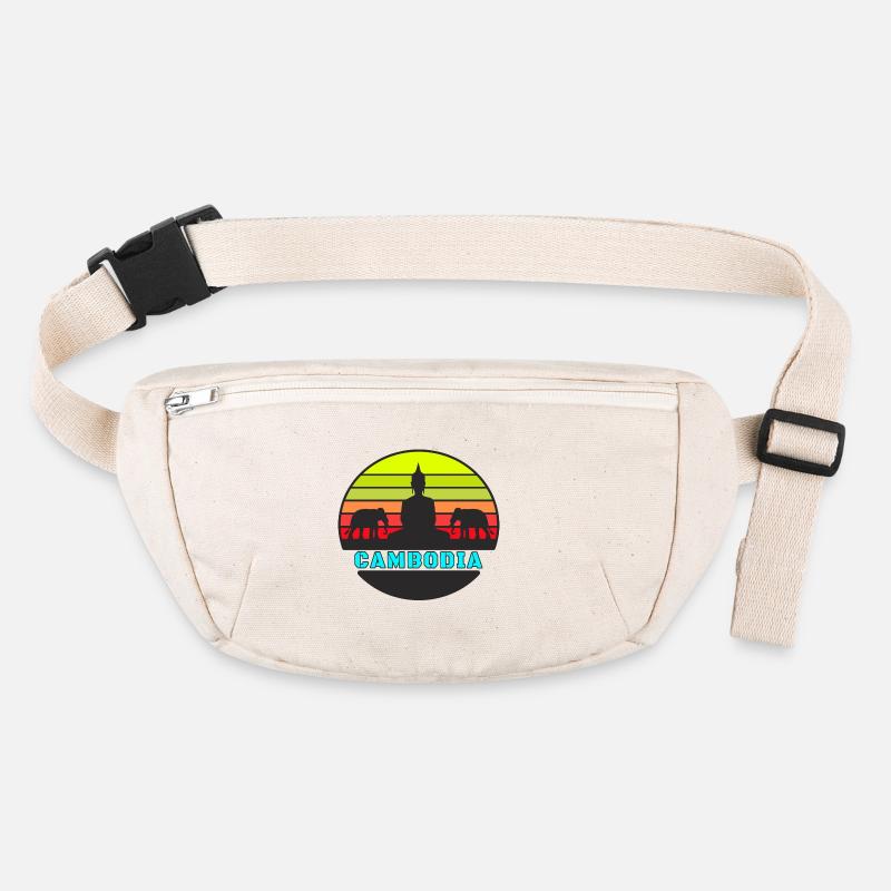 Kambodscha / Buddha / Elefant / Geschenk Stanley/Stella recycelte Gürteltasche