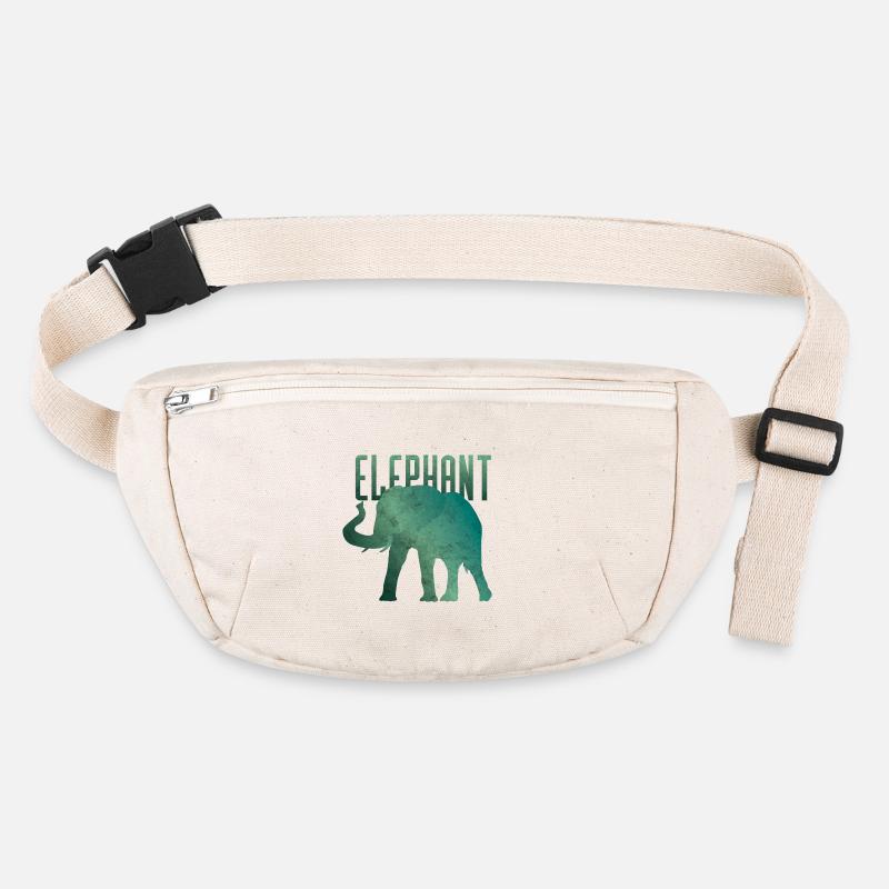 Elefant Elefanten Elefantenkuh Geschenk Stanley/Stella recycelte Gürteltasche