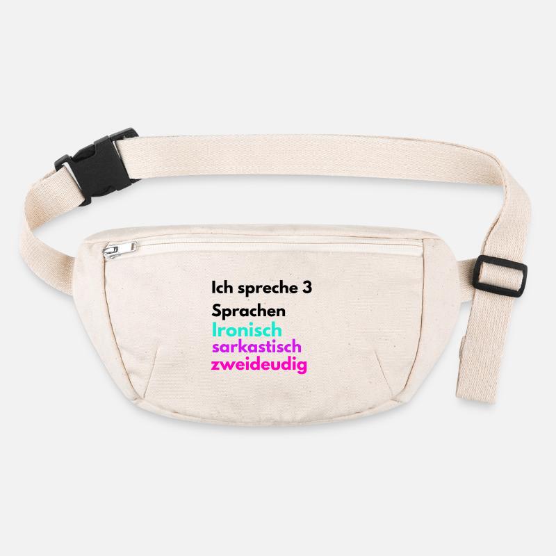 Langues Drôle ironique sarcasme Sac banane recyclé Stanley/Stella