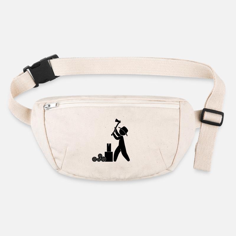 Holzfäller Förster Axt Stanley/Stella recycelte Gürteltasche