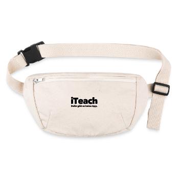 iTeach There is no app for this Uni Lehrer Trainer - Stanley/Stella recycled Hip Bag  - natural - Front