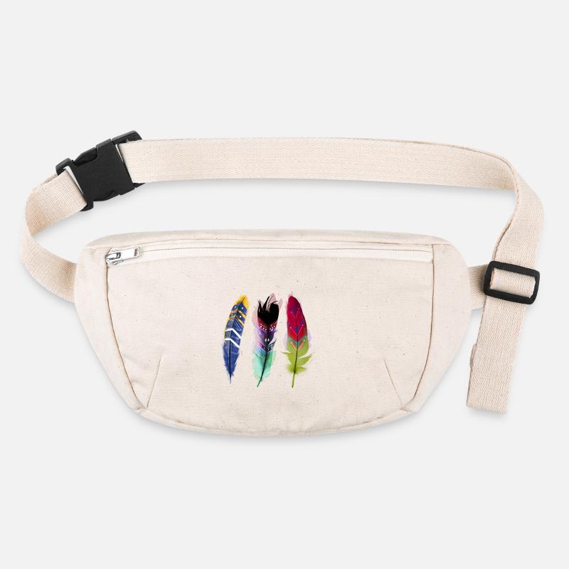 Colorful Feather Art Trio Stanley/Stella recycled Hip Bag 