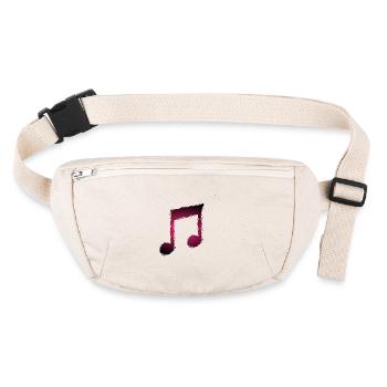 Music musical note - Stanley/Stella recycled Hip Bag  - natural - Front