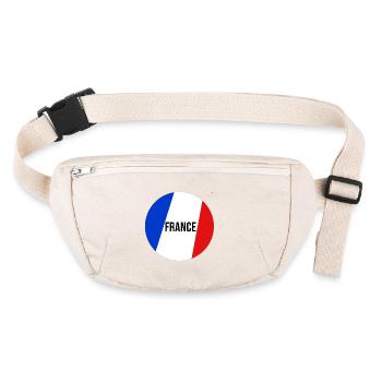 France Europe Paris French French Flag - Stanley/Stella recycled Hip Bag  - natural - Front