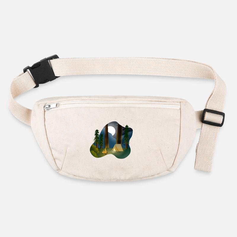 Moonlit night in forest camping Stanley/Stella recycled Hip Bag 