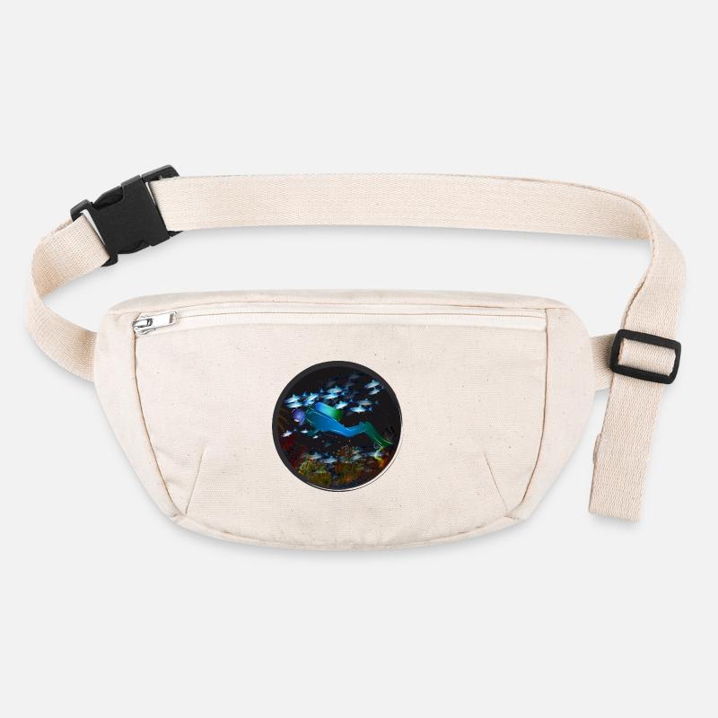 A diver and the mysterious underwater world Stanley/Stella recycled Hip Bag 