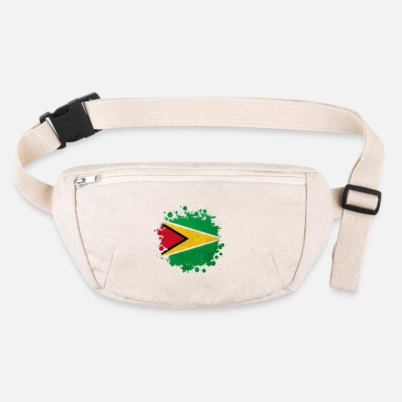 Guyana Flagge Klecks Stanley/Stella recycelte Gürteltasche