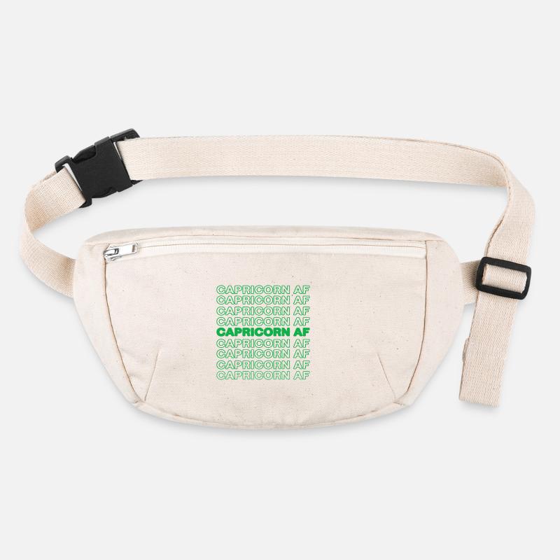 Capricorn Esoteric Statement Zodiac Superstition Stanley/Stella recycled Hip Bag 