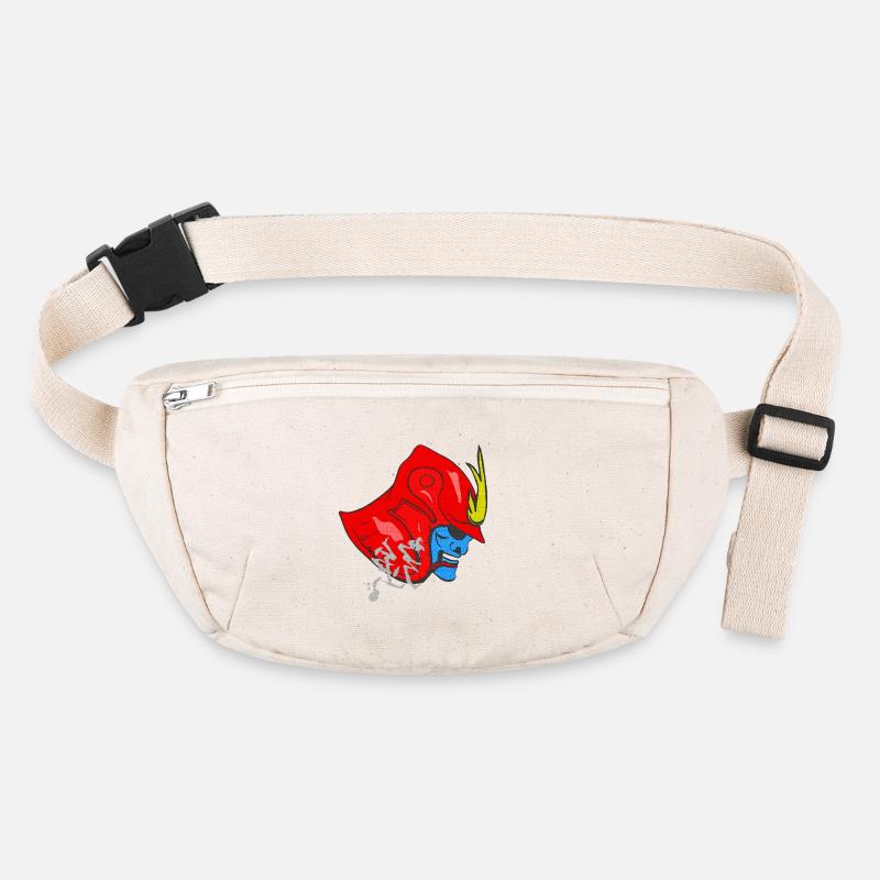 kanjimuster „Stärke“, samureihelm Stanley/Stella recycelte Gürteltasche