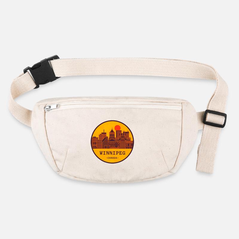 Winnipeg Skyline Circle Emblem Stanley/Stella recycled Hip Bag 