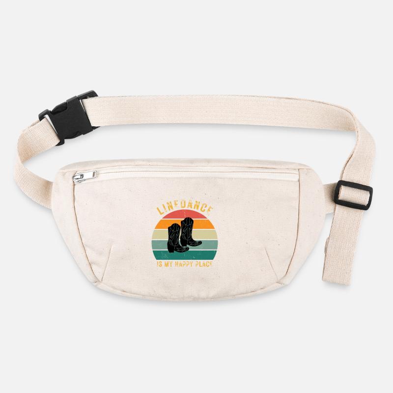 Perfektes Geschenk: "Linedance is my Happy Place" Stanley/Stella recycelte Gürteltasche