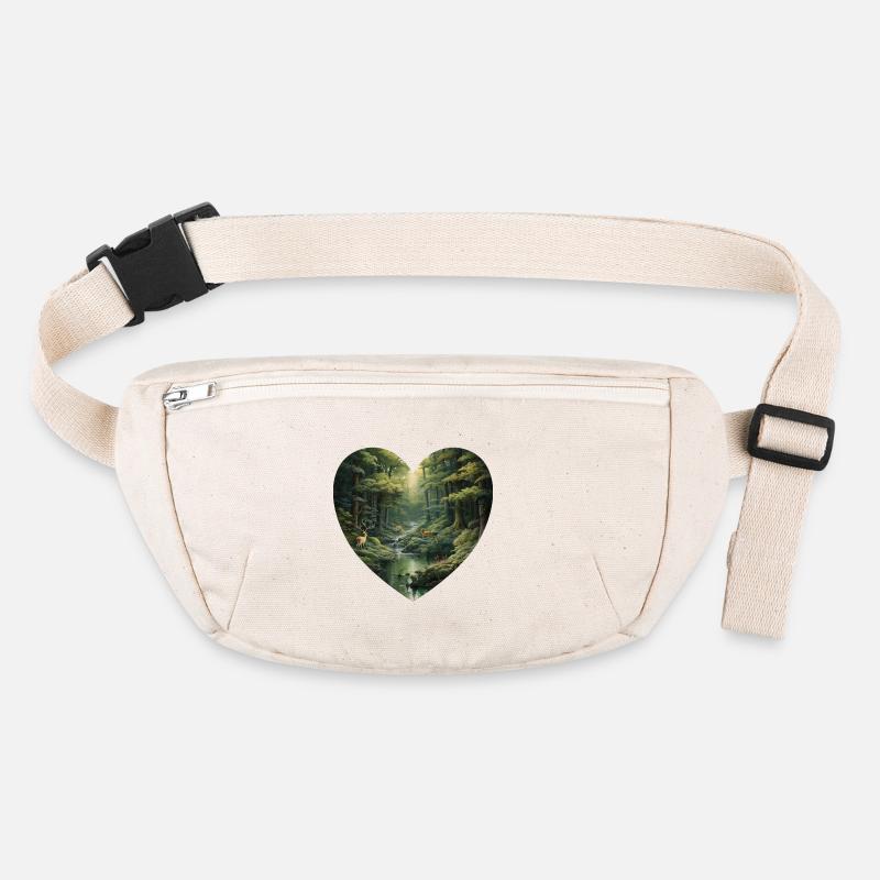 Magischer Wald ✨ - Stanley/Stella recycelte Gürteltasche - Naturweiß
