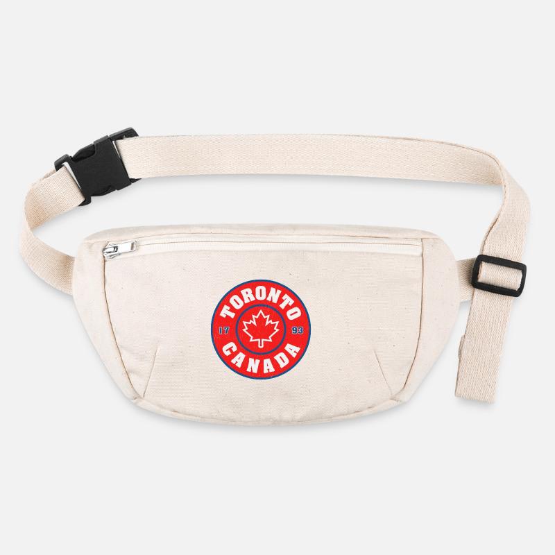 Toronto Canada Round Emblem Maple Leaf Stanley/Stella recycled Hip Bag 