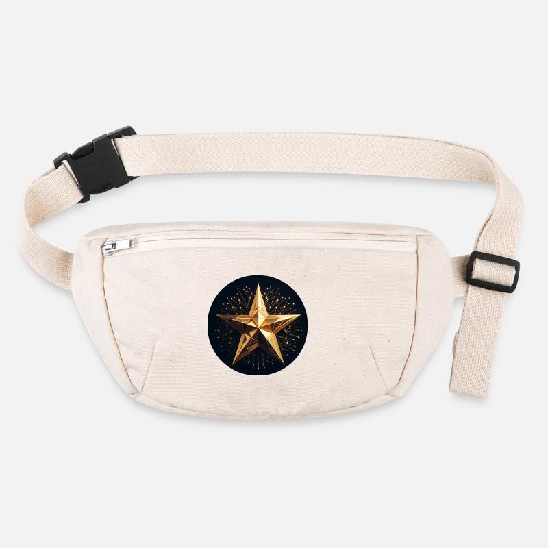 Goldener funkelnder Stern Stanley/Stella recycelte Gürteltasche