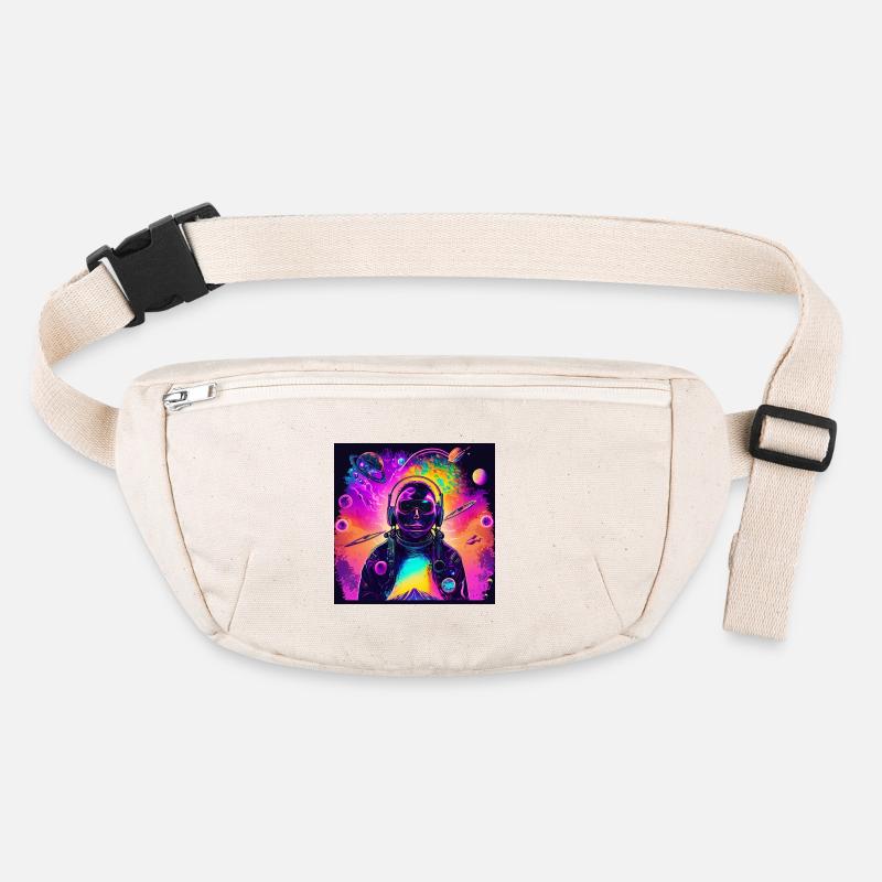 Astronaute néon dans un univers coloré Sac banane recyclé Stanley/Stella