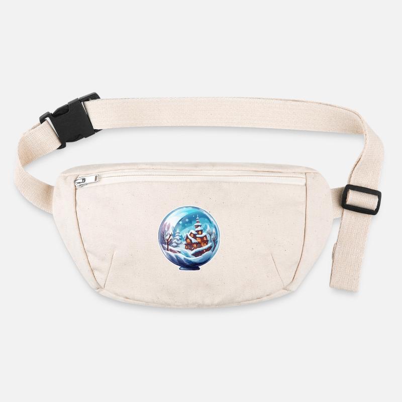 Snow Globe / Winter Magic / Snow / Souvenir Stanley/Stella recycled Hip Bag 