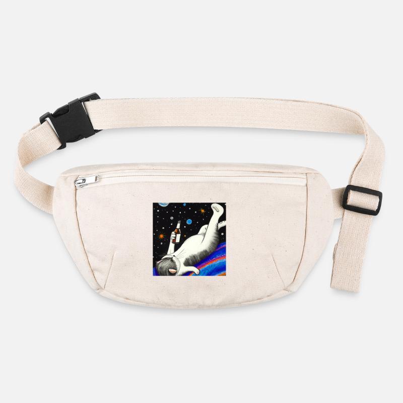 Drunk cat in space. Stanley/Stella recycled Hip Bag 