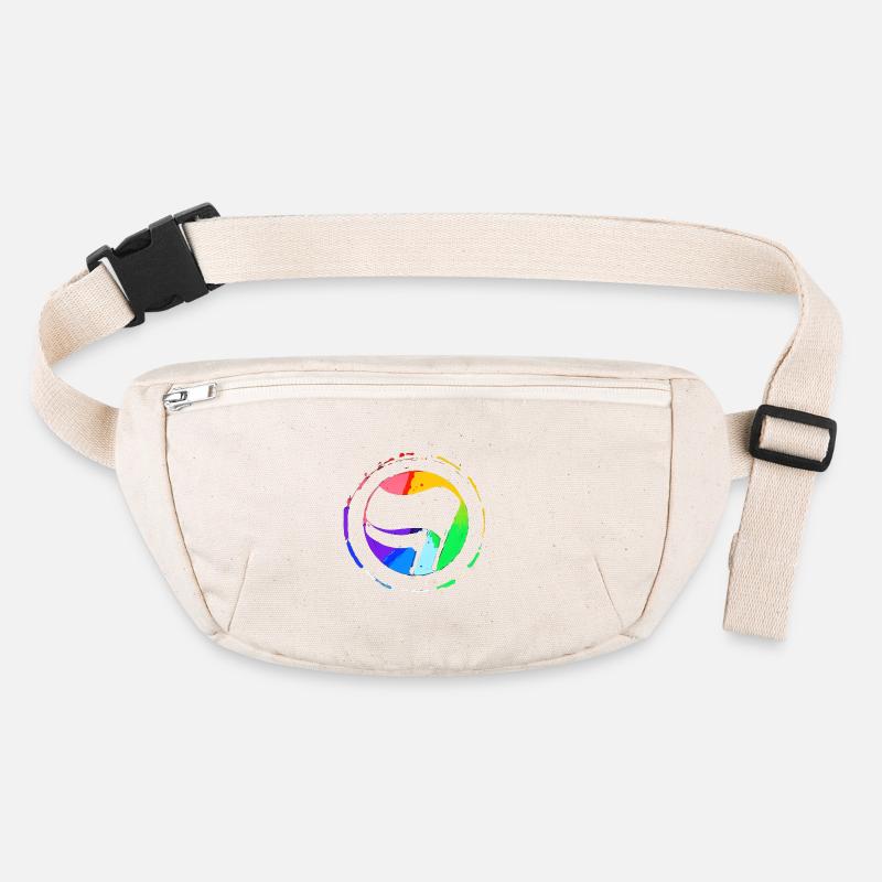 Rainbow Antifa Flag Stanley/Stella recycled Hip Bag 