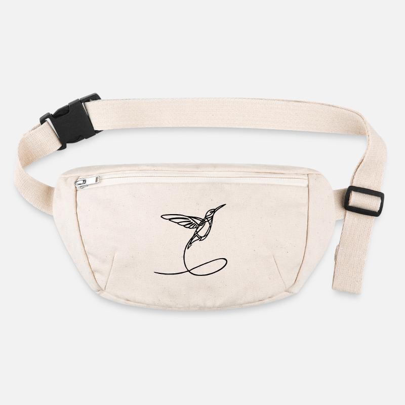 Schwarzer seltsamer Vogel Stanley/Stella recycelte Gürteltasche