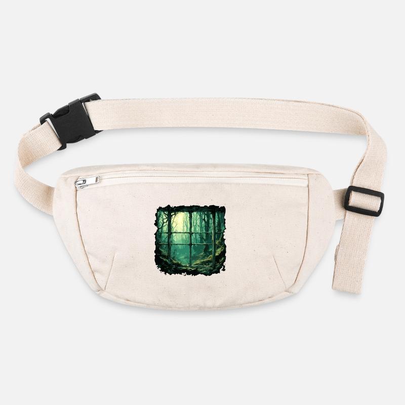 Window in the Forest / Trees / View / Wilderness Stanley/Stella recycled Hip Bag 